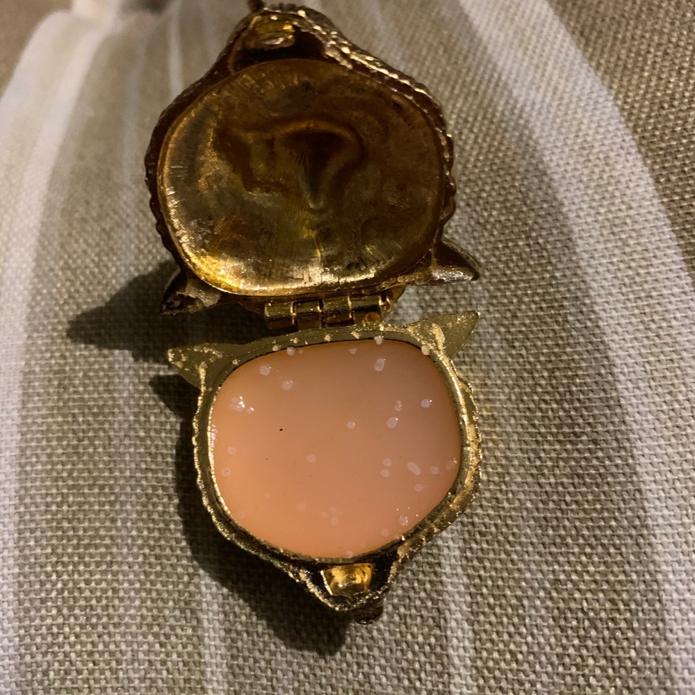 Vintage Faberge lion perfume locket